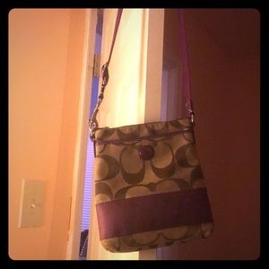 Purple Coach Purse